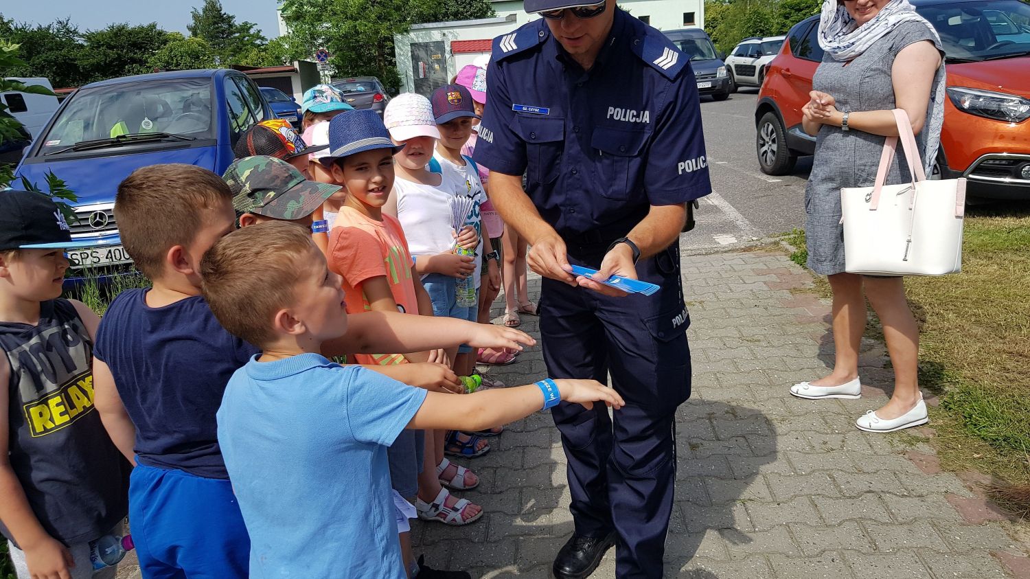 Akcja Bezpieczne Wakacje w Pawłowicach