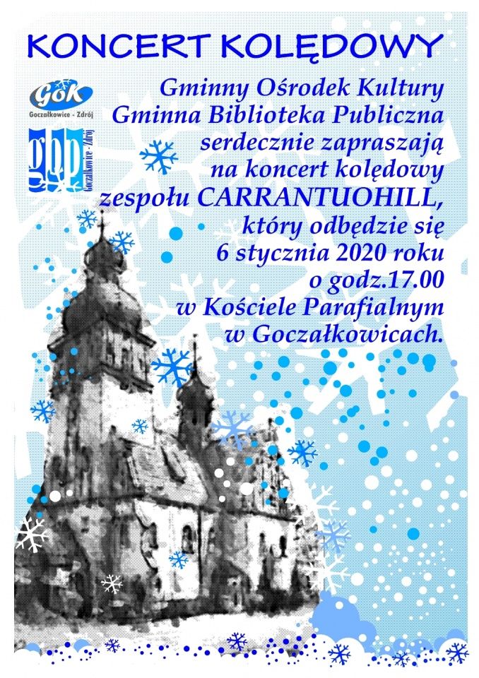 Koncert kolędowy zespołu Carrantuohill w Goczałkowicach na Święto Trzech Króli